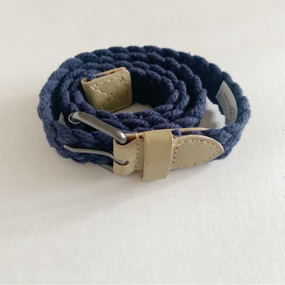 5/$25 kids OshKosh navy blue braided belt medium